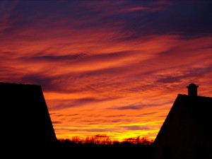 Sonnenuntergang Eschenau